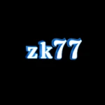 Zk77 Game official logo with blue and white text.