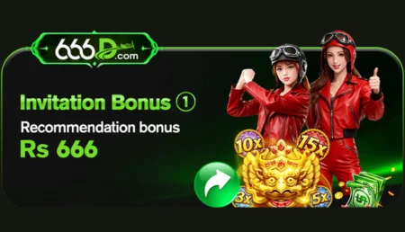 666d game invitation bonus banner offering Rs 666 for new users in Pakistan