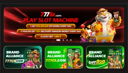 Play 777SX game slot machine online with daily rewards and cashback bonuses.