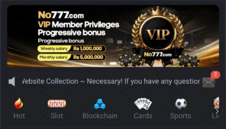 no777 game promotional banner