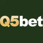 Q5bet game logo with green background